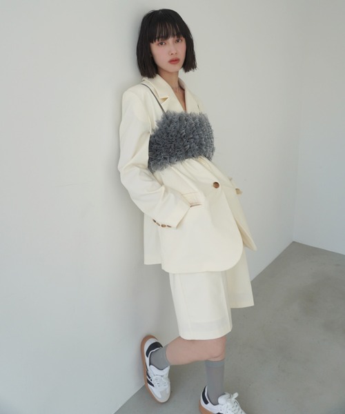 EIMY ISTOIRE(エイミーイストワール)の「マーベルトハーフパンツ(その他パンツ・レディース・ベージュ/ストライプ/アイボリー・S/M)」の17枚目の写真