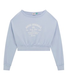 Guess | GUESS Originals Boat Neck Distressed Sweatshirt スウェット レディース(スウェット)