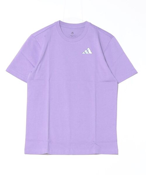 adidas（アディダス）の「アディダス adidas Earth Day グラフィック 半袖Tシャツ（Tシャツ/カットソー・メンズ・バイオレット/オフホワイト・S/M/L/LL/3L）」の2枚目の写真