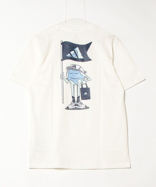 adidas（アディダス）の「アディダス adidas Earth Day グラフィック 半袖Tシャツ（Tシャツ/カットソー・メンズ・バイオレット/オフホワイト・S/M/L/LL/3L）」の3枚目の写真