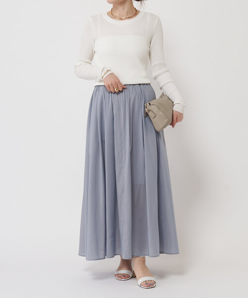 LIVETART（リヴェタート）の「リブニットT（ニット/セーター・レディース・ブラック/ホワイト・FREE）」の10枚目の写真