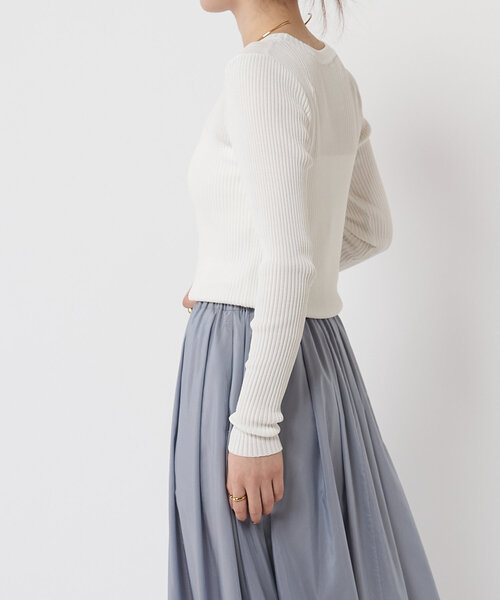 LIVETART（リヴェタート）の「リブニットT（ニット/セーター・レディース・ブラック/ホワイト・FREE）」の14枚目の写真