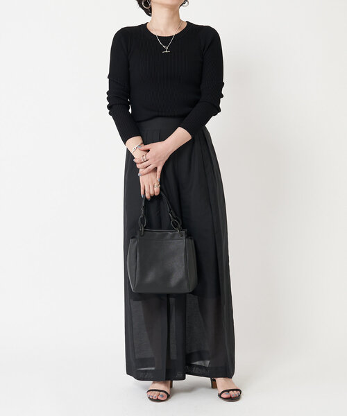 LIVETART（リヴェタート）の「リブニットT（ニット/セーター・レディース・ブラック/ホワイト・FREE）」の22枚目の写真