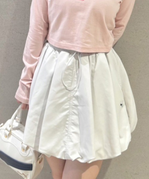 LILY BROWN（リリーブラウン）の「【LILY BROWN×PUMA】バルーンスカート（スカート・レディース・ライトグレー/チャコールグレー・FREE）」の2枚目の写真