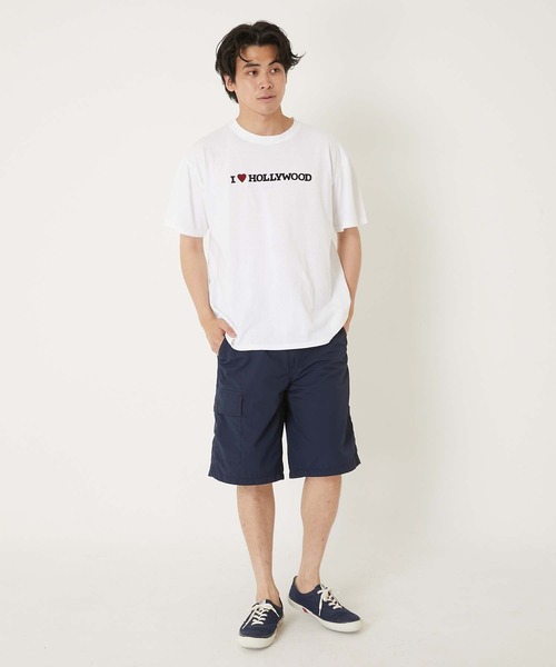 HOLLYWOOD RANCH MARKET(ハリウッドランチマーケット)の「Hエンブロイダリー ライトシェルバルキータフタ ニーショーツ(その他パンツ・メンズ・ブラック/ネイビー・LARGE/MEDIUM/SMALL)」の9枚目の写真