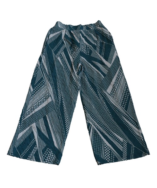 antiqua（アンティカ）の「レトロドットストレートパンツ（その他パンツ・レディース・ブルーグリーン/ブラック・ONESIZE）」の3枚目の写真