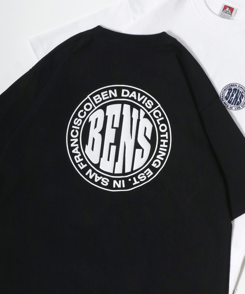 BEN DAVIS(ベンデイビス)の「BEN DAVIS/ベンデイビス ワンポイントロゴ刺繍 バックプリント半袖Tシャツ レディース メンズ(Tシャツ/カットソー・メンズ・ブラック/ネイビー/ブルー系その他/ホワイト/ホワイト系その他/ブラック系その他・M/L/XL)」の3枚目の写真