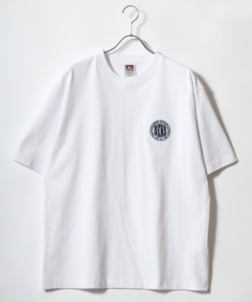 BEN DAVIS(ベンデイビス)の「BEN DAVIS/ベンデイビス ワンポイントロゴ刺繍 バックプリント半袖Tシャツ レディース メンズ(Tシャツ/カットソー・メンズ・ブラック/ネイビー/ブルー系その他/ホワイト/ホワイト系その他/ブラック系その他・M/L/XL)」の7枚目の写真