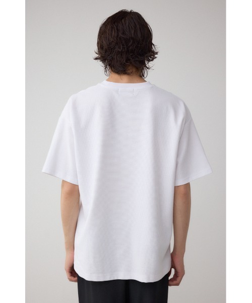 AZUL by moussy（アズールバイマウジー）の「スタッズポケットリップルTシャツ（Tシャツ/カットソー・メンズ・グレー/ブラック/ホワイト・MEDIUM/LARGE）」の9枚目の写真