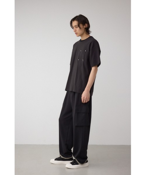 AZUL by moussy（アズールバイマウジー）の「スタッズポケットリップルTシャツ（Tシャツ/カットソー・メンズ・グレー/ブラック/ホワイト・MEDIUM/LARGE）」の16枚目の写真