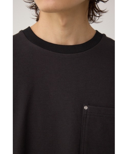 AZUL by moussy（アズールバイマウジー）の「スタッズポケットリップルTシャツ（Tシャツ/カットソー・メンズ・グレー/ブラック/ホワイト・MEDIUM/LARGE）」の20枚目の写真