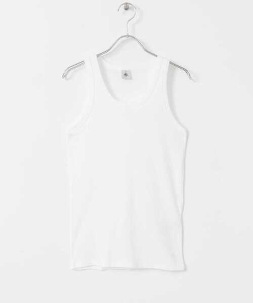 PETIT BATEAU (プチバトー) カットソー Debardeur PETIT BATEAU / プチバトー DEBARDEUR COL ROND TANK（タンク