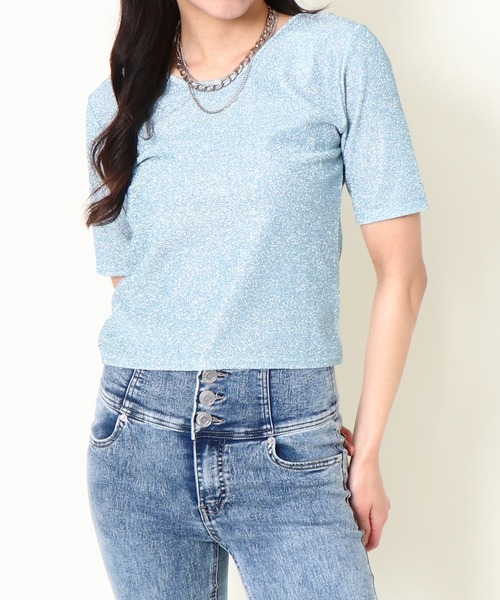 トップス tomo ig@2723____ セール】カップ付きバック開き小花柄トップス（Tシャツ