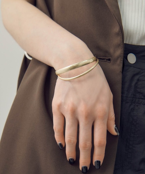 GOLDY（ゴールディ）の「レイヤード メタル バングル（バングル/リストバンド・レディース・シルバー/ゴールド/シルバー系その他/ゴールド系その他・FREE）」の12枚目の写真