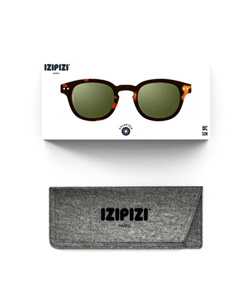 IZIPIZI（イジピジ）の「【IZIPIZI/イジピジ】SUN POLARIZED#C Retro square（サングラス・メンズ・ダークブラウン/ブラック/イエロー・FREE）」の9枚目の写真