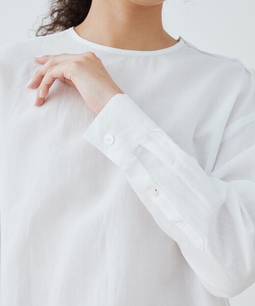 GALERIE VIE ギャルリーヴィー極美品麻100%リネンリラックスブラウス GALERIE VIE ギャルリーヴィー極美品麻100%リネンリラックスブラウス