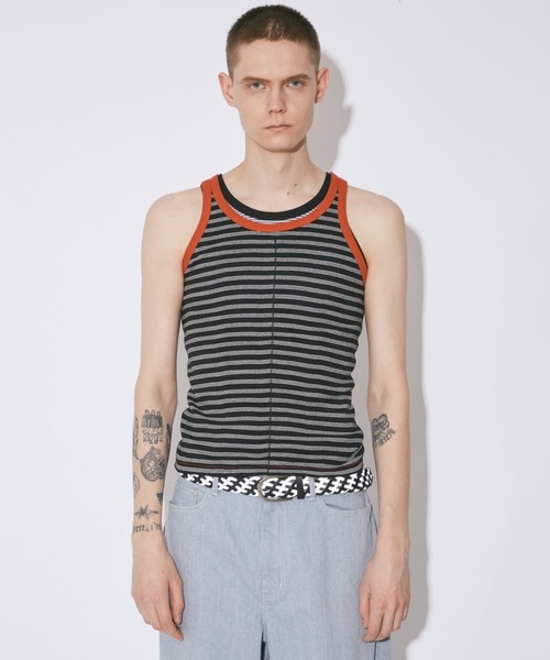 MILLER（ミラー）の「Miller flip tank-top（タンクトップ・レディース・ブラック×レッド/ブラック×ホワイト/サックスブルー/ホワイト×レッド・38）」の9枚目の写真