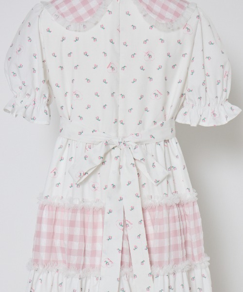 Lolime by mellfy memory(ロリミー バイ メルフィーメモリー)の「glowly petite floral dress(ワンピース・レディース・ピンク/ブルー・LL/M)」の8枚目の写真