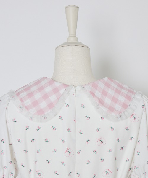 Lolime by mellfy memory(ロリミー バイ メルフィーメモリー)の「glowly petite floral dress(ワンピース・レディース・ピンク/ブルー・LL/M)」の9枚目の写真