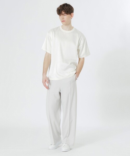 LOVELESS（ラブレス）の「サテンジャカードTシャツ（Tシャツ/カットソー・メンズ・ブラック/グリーン系その他/ブルー系その他2/オフホワイト・M/L）」の16枚目の写真