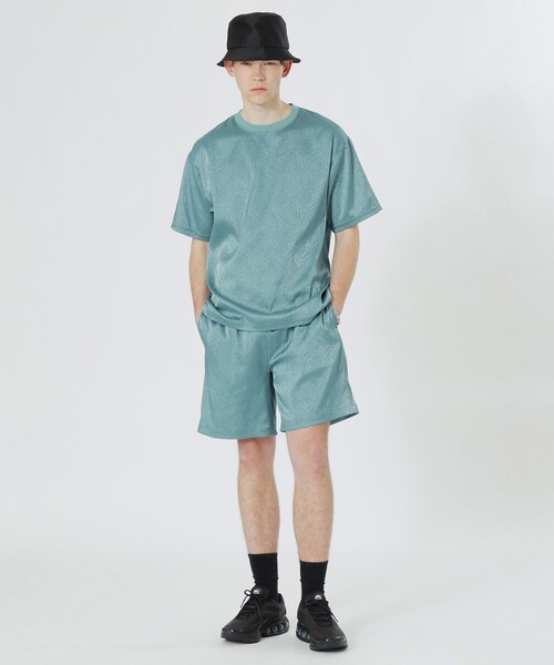 LOVELESS（ラブレス）の「サテンジャカードTシャツ（Tシャツ/カットソー・メンズ・ブラック/グリーン系その他/ブルー系その他2/オフホワイト・M/L）」の7枚目の写真