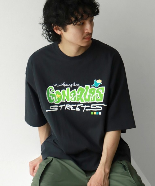 Mark Gonzales（マーク・ゴンザレス）の「【Mark Gonzales/マーク ゴンザレス】アートワークデザイン プリント半袖Tシャツ（Tシャツ/カットソー・メンズ・ブラック系その他/ブラック系その他3/ホワイト系その他2/ブラック系2/ホワイト系その他4/ブラック系4/ブラック系その他5/ブラック/ブラック系その他2/ホワイト系その他5/ブラック系5/ホワイト系その他6/ブラック系6/ホワイト系その他7/ブラック系7/ホワイト/ホワイト系その他/ブラック系1/ホワイト系その他3/ブラック系3/ブラック系その他4/ブラック系その他6/ブラック系/ブラック系その他7・L/M/XL）」の18枚目の写真
