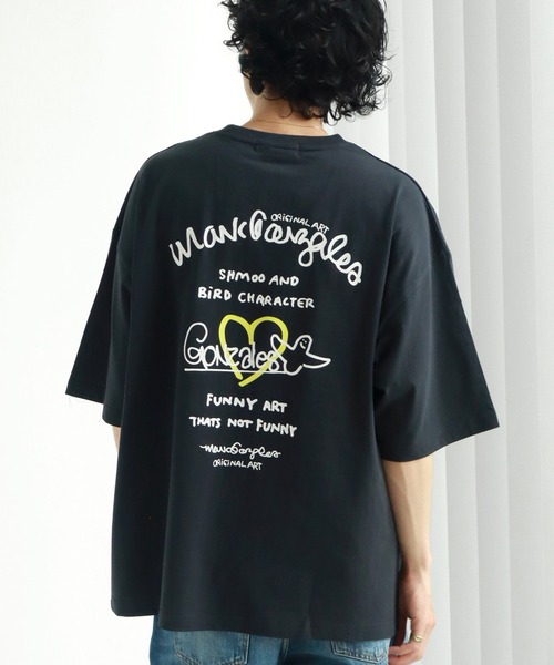 Mark Gonzales（マーク・ゴンザレス）の「【Mark Gonzales/マーク ゴンザレス】アートワークデザイン プリント半袖Tシャツ（Tシャツ/カットソー・メンズ・ブラック系その他/ブラック系その他3/ホワイト系その他2/ブラック系2/ホワイト系その他4/ブラック系4/ブラック系その他5/ブラック/ブラック系その他2/ホワイト系その他5/ブラック系5/ホワイト系その他6/ブラック系6/ホワイト系その他7/ブラック系7/ホワイト/ホワイト系その他/ブラック系1/ホワイト系その他3/ブラック系3/ブラック系その他4/ブラック系その他6/ブラック系/ブラック系その他7・L/M/XL）」の19枚目の写真