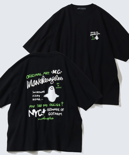 Mark Gonzales（マーク・ゴンザレス）の「【Mark Gonzales/マーク ゴンザレス】アートワークデザイン プリント半袖Tシャツ（Tシャツ/カットソー・メンズ・ブラック系その他/ブラック系その他3/ホワイト系その他2/ブラック系2/ホワイト系その他4/ブラック系4/ブラック系その他5/ブラック/ブラック系その他2/ホワイト系その他5/ブラック系5/ホワイト系その他6/ブラック系6/ホワイト系その他7/ブラック系7/ホワイト/ホワイト系その他/ブラック系1/ホワイト系その他3/ブラック系3/ブラック系その他4/ブラック系その他6/ブラック系/ブラック系その他7・L/M/XL）」の13枚目の写真