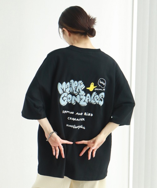 Mark Gonzales（マーク・ゴンザレス）の「【Mark Gonzales/マーク ゴンザレス】アートワークデザイン プリント半袖Tシャツ（Tシャツ/カットソー・メンズ・ブラック系その他/ブラック系その他3/ホワイト系その他2/ブラック系2/ホワイト系その他4/ブラック系4/ブラック系その他5/ブラック/ブラック系その他2/ホワイト系その他5/ブラック系5/ホワイト系その他6/ブラック系6/ホワイト系その他7/ブラック系7/ホワイト/ホワイト系その他/ブラック系1/ホワイト系その他3/ブラック系3/ブラック系その他4/ブラック系その他6/ブラック系/ブラック系その他7・L/M/XL）」の9枚目の写真