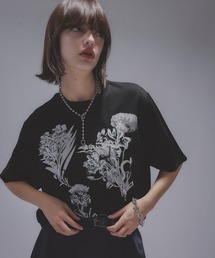 HARE | レトロフラワーシシュウＴ(HARE)(Tシャツ/カットソー)
