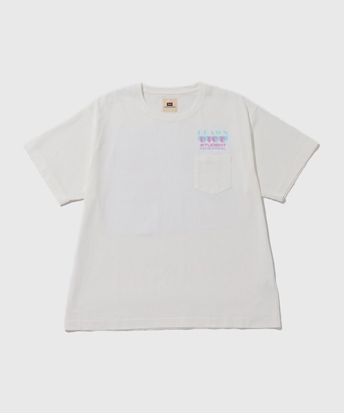 ADAM ET ROPE'(アダムエロペ)の「【BRAWN/ブラウン】DICE STUDENT T-SH(Tシャツ/カットソー・メンズ・ブラック/ホワイト・M/L)」の1枚目の写真