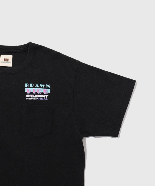 ADAM ET ROPE'(アダムエロペ)の「【BRAWN/ブラウン】DICE STUDENT T-SH(Tシャツ/カットソー・メンズ・ブラック/ホワイト・M/L)」の4枚目の写真