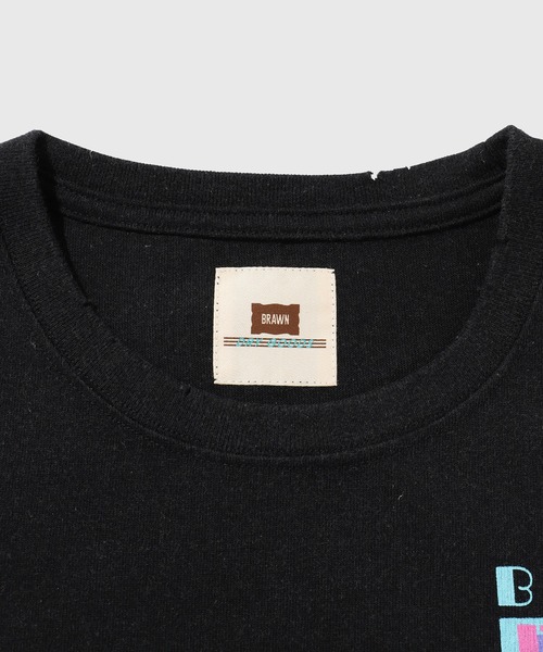 ADAM ET ROPE'(アダムエロペ)の「【BRAWN/ブラウン】DICE STUDENT T-SH(Tシャツ/カットソー・メンズ・ブラック/ホワイト・M/L)」の8枚目の写真