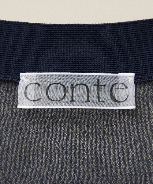 conte（コンテ）の「＜conte＞シアー Vネックカーディガン