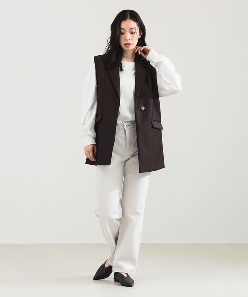 TICCA(ティッカ)の「TICCA / ウール テイラー ベスト(ベスト・レディース・ブラウン・ONE SIZE)」の12枚目の写真