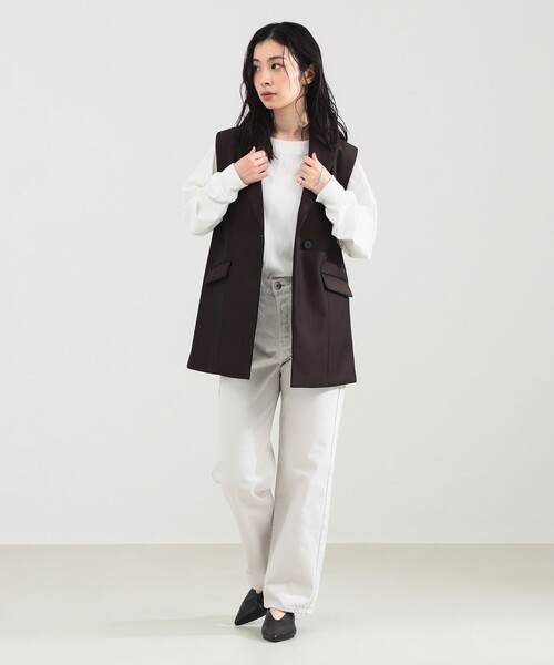 TICCA(ティッカ)の「TICCA / ウール テイラー ベスト(ベスト・レディース・ブラウン・ONE SIZE)」の11枚目の写真