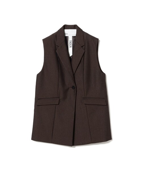 TICCA(ティッカ)の「TICCA / ウール テイラー ベスト(ベスト・レディース・ブラウン・ONE SIZE)」の8枚目の写真