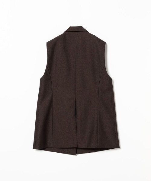 TICCA(ティッカ)の「TICCA / ウール テイラー ベスト(ベスト・レディース・ブラウン・ONE SIZE)」の4枚目の写真