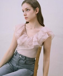 【Luan】SWAN'S FRILL BODY SUIT/フリルボディースーツ