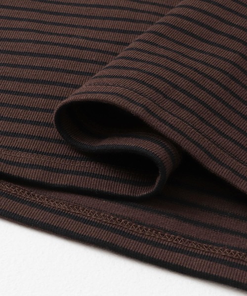 SENSE OF PLACE by URBAN RESEARCH(センスオブプレイスバイアーバンリサーチ)の「ボーダータンクトップ(タンクトップ・メンズ・アイボリー/ブラック/ブラウン・MEDIUM/LARGE)」の9枚目の写真