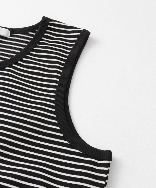 SENSE OF PLACE by URBAN RESEARCH(センスオブプレイスバイアーバンリサーチ)の「ボーダータンクトップ(タンクトップ・メンズ・アイボリー/ブラック/ブラウン・MEDIUM/LARGE)」の11枚目の写真