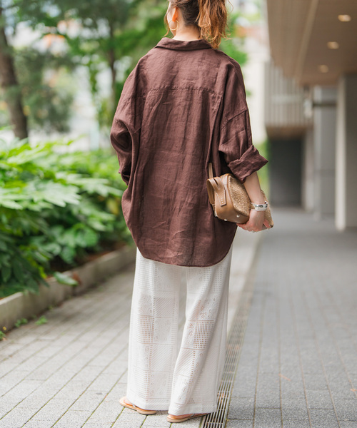 Spick & Span(スピックアンドスパン)の「《一部店舗+WEB限定》PEレースイージーパンツ(その他パンツ・レディース・ブラック/ホワイト・36/38)」の14枚目の写真