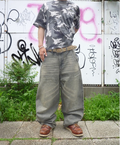 ☆NOT4NERD☆ Circle N Denim Pants White PT074WH XL以上 NOT4NERD(ノットフォーナード) デニム・ジーパン(メンズ