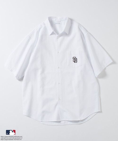 MLB（メジャーリーグベースボール）の「FREAK’S STORE/フリークスストア MLB S/S オックスフォード シャツ（シャツ/ブラウス・メンズ・ホワイト/サックスブルー/その他13・MEDIUM/LARGE）」の21枚目の写真