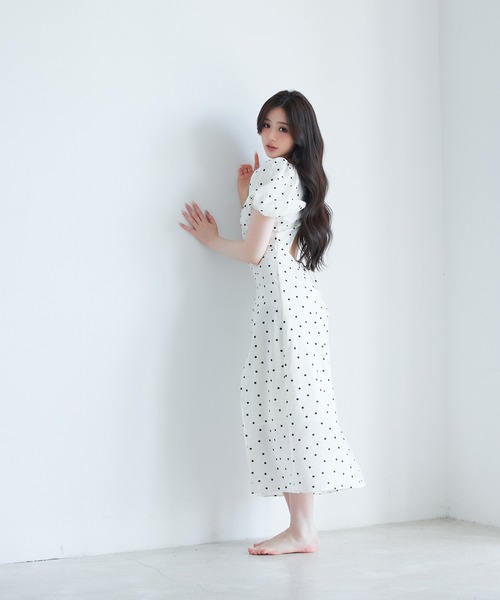フレンチ ドレス 上品 ワンピース パフスリーブ 韓国 n1673 169765902.jpg?cmsp_timestamp=