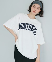 【WEB限定セール】ヘビーウェイト天竺ワッペンビッグトップス