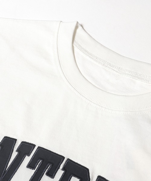coca（coca）（コカ）の「【WEB限定セール】ヘビーウェイト天竺ワッペンビッグトップス（Tシャツ/カットソー・レディース・ホワイト/チャコール・L/M）」の17枚目の写真