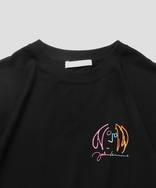 +81BRANCA(ハチイチブランカ)の「▲+81BRANCA/ハチイチブランカ John Lennon portrait&sign big tee Tシャツ グラフィックTシャツ(Tシャツ/カットソー・メンズ・ブラック/ホワイト・FREE)」の17枚目の写真