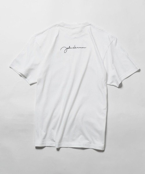 +81BRANCA(ハチイチブランカ)の「▲+81BRANCA/ハチイチブランカ John Lennon portrait&sign big tee Tシャツ グラフィックTシャツ(Tシャツ/カットソー・メンズ・ブラック/ホワイト・FREE)」の4枚目の写真