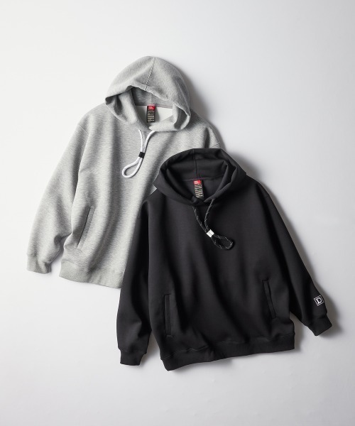 DOUBLE STANDARD CLOTHING（ダブルスタンダードクロージング）の「NOモノフィラエアクッションパーカー（パーカー・レディース・ブラック/グレー・FREE）」の6枚目の写真